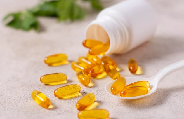 yellow pills arrangement